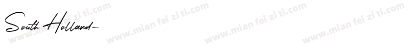 South Holland字体转换